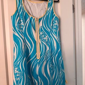 Lilly Pulitzer Blue and White Mini Dress